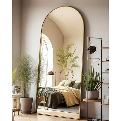 Floor Mirror, Oversized Full Length , Arched 68"×26"