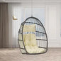 Indoor Outdoor 360 Swivel Hanging Egg Chair Patio Basket Chair