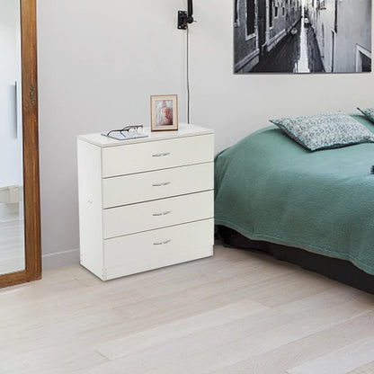 Modern Simple 4-Drawer Dresser White