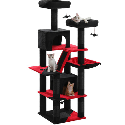 Tall Cat Tower for Indoor Cats with Scratching Posts