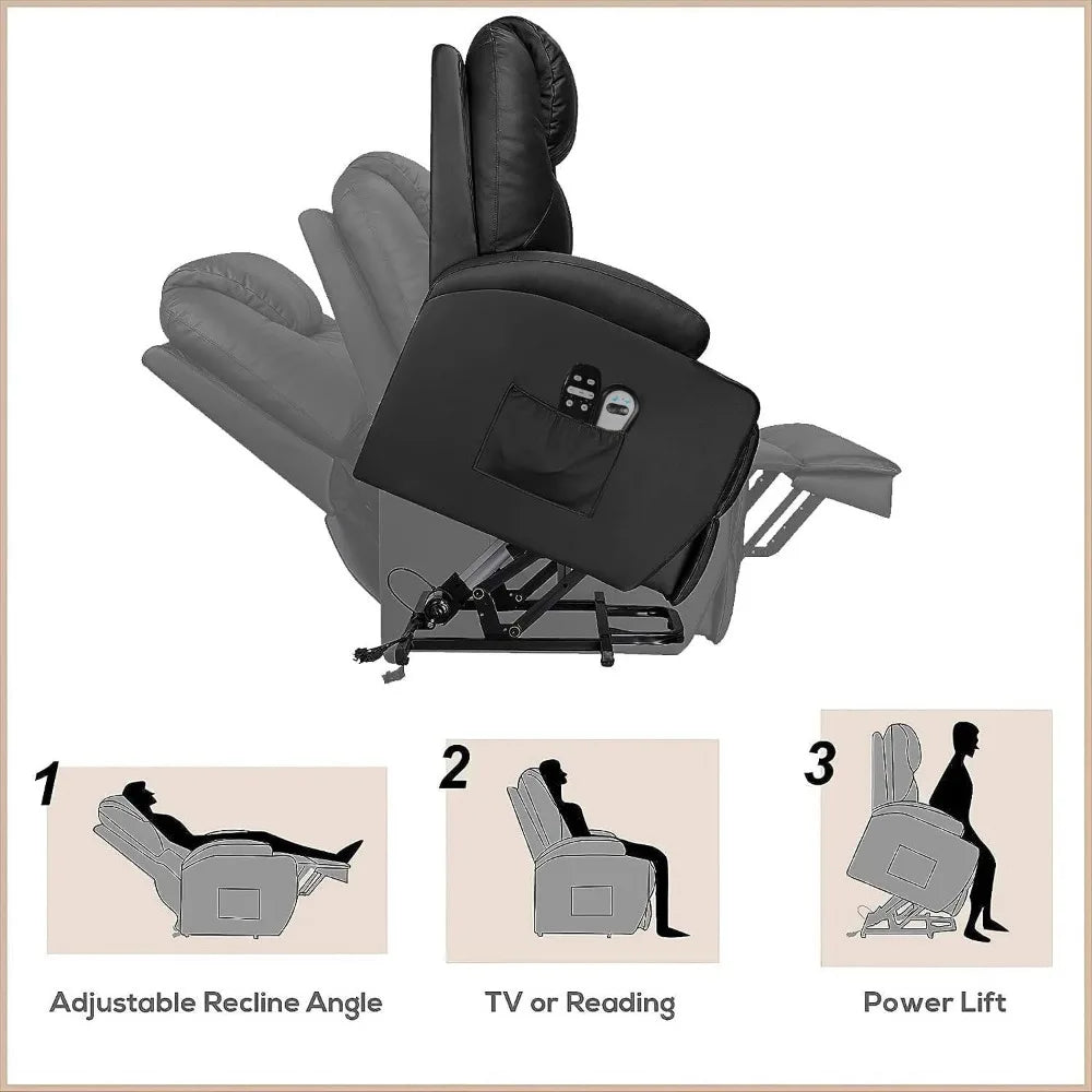 Power Lift Recliner with Massage Chair