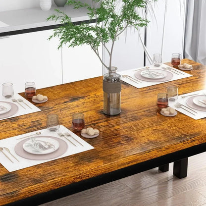 Dining table set with 2 benches