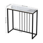 Rectangle Entry Table for Entryway with Black Metal Frame,