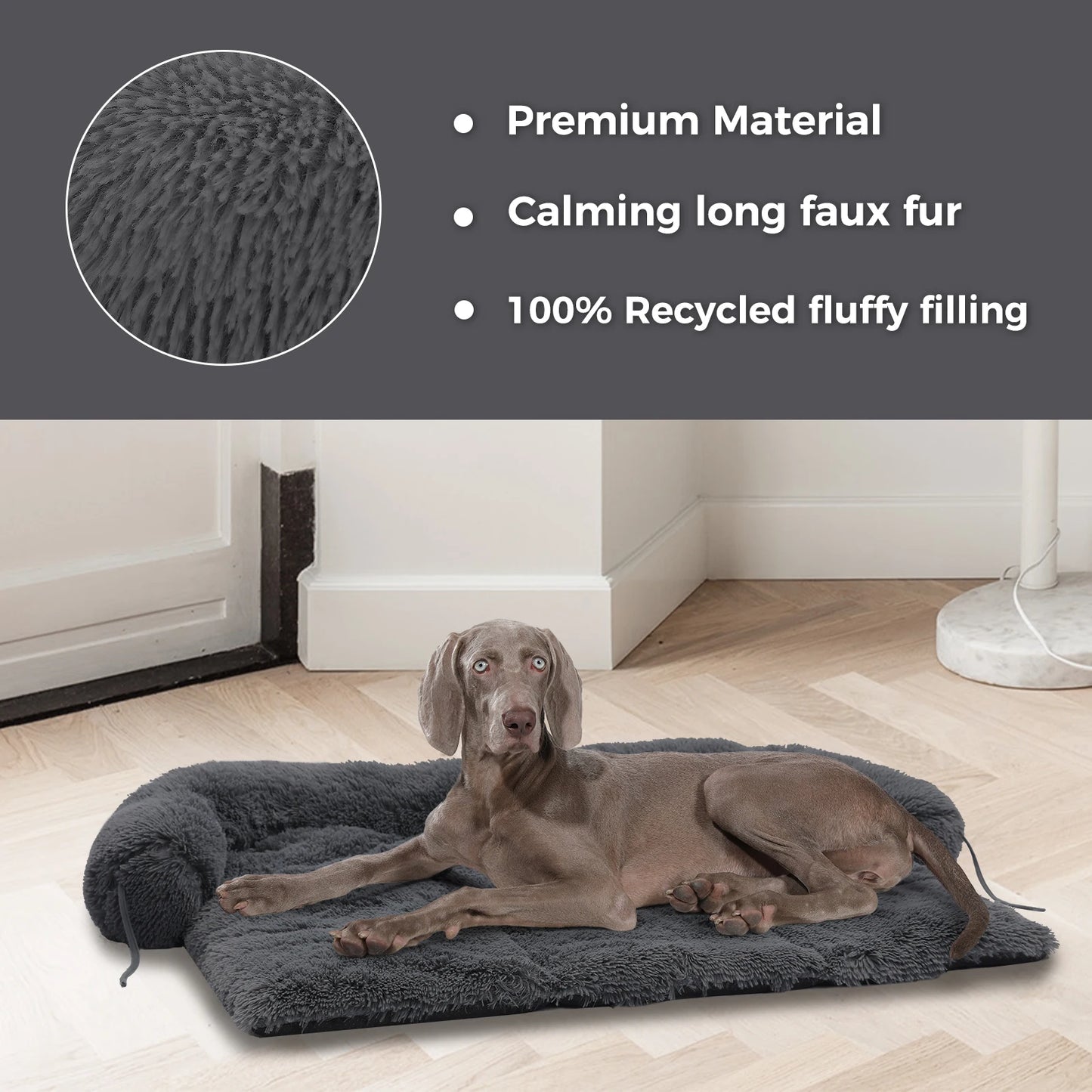 Fluffy Dog Sofa Sleeping Bed Washable