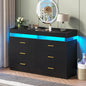 Modern Dresser with LED Light, Bedroom Living Room Chest