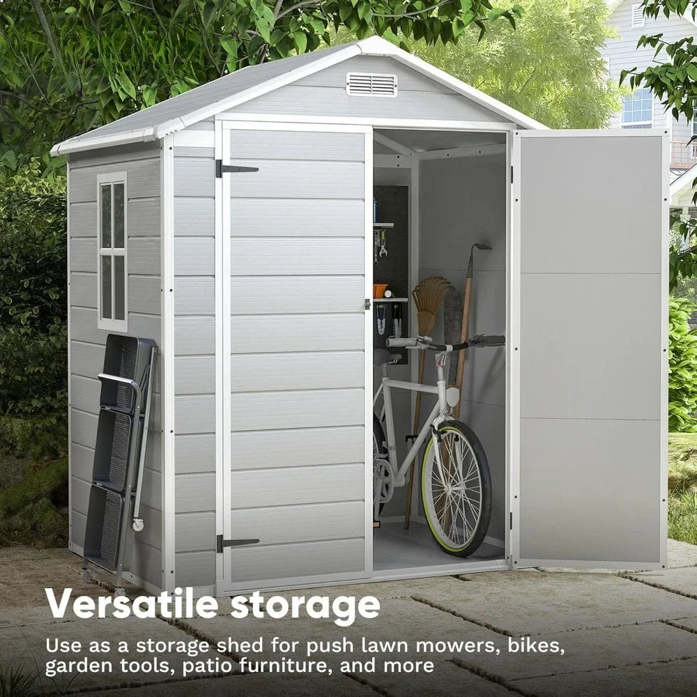 6x4 Foot Plastic Outdoor Resin Storage Shed