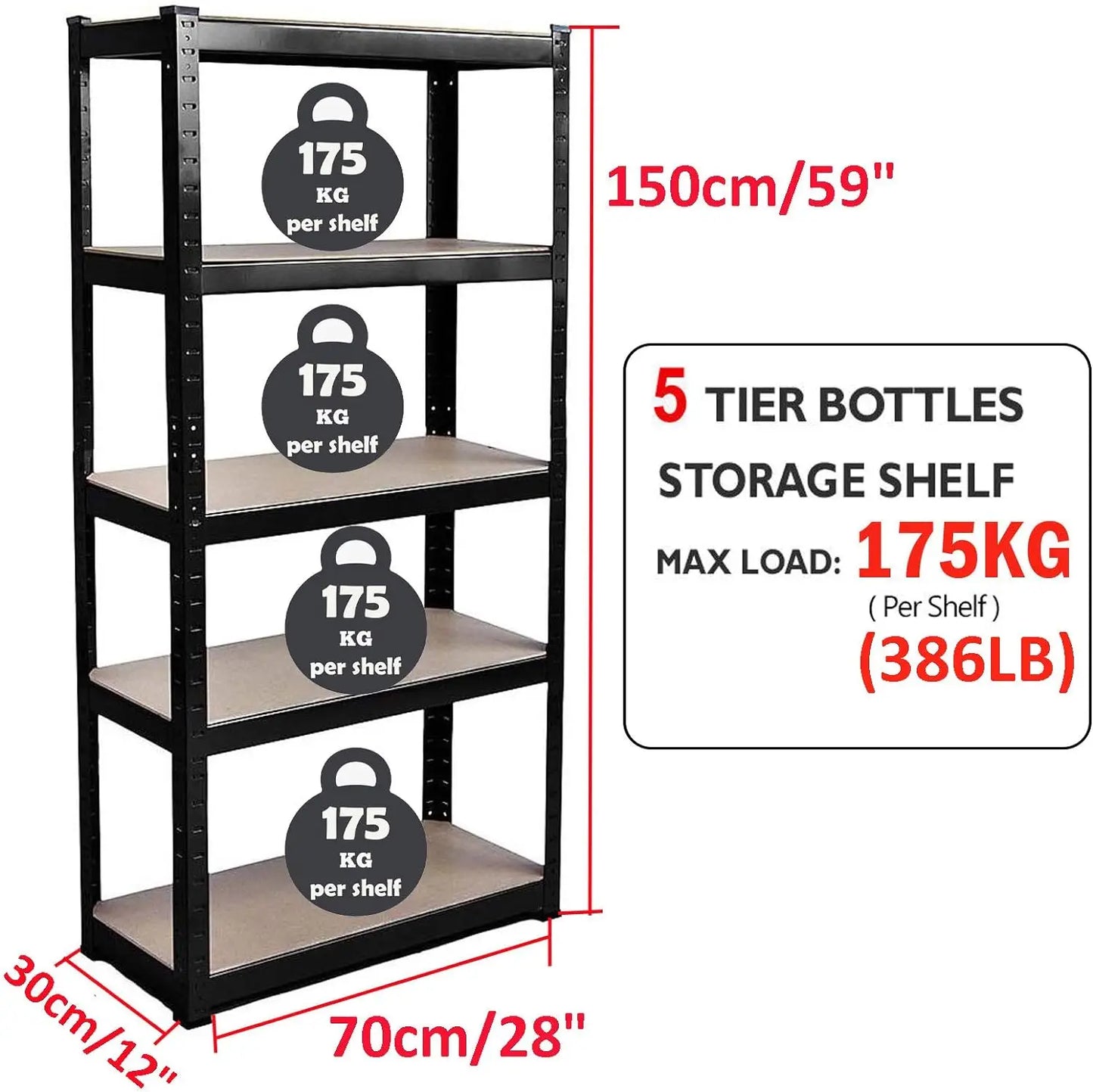 Metal Shelves Storage Workshop Adjustable