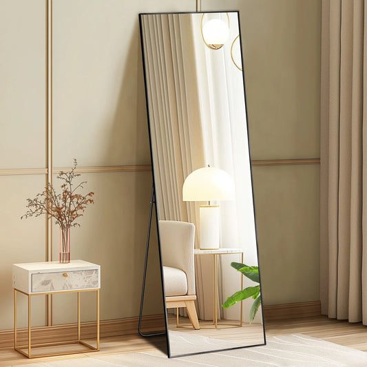 64"x21" Full Body Wall Mirror Standing or Wall-Mounted