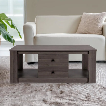 Wooden Coffee Table with Storage