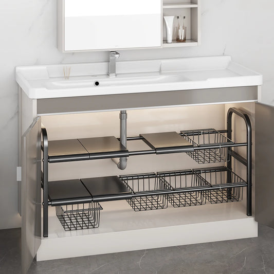 Bathroom under Sink Organizer With Removable Baskets