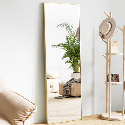 64"x21" Full Body Wall Mirror Standing or Wall-Mounted