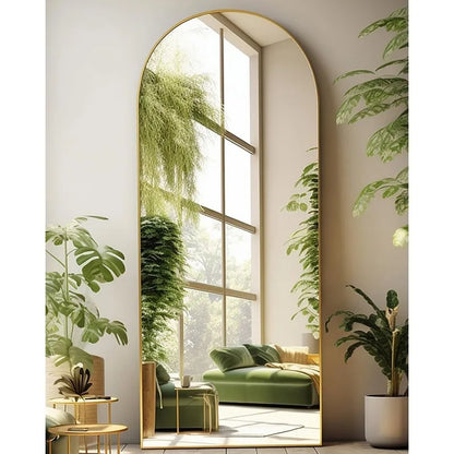 Floor Mirror, Oversized Full Length , Arched 68"×26"