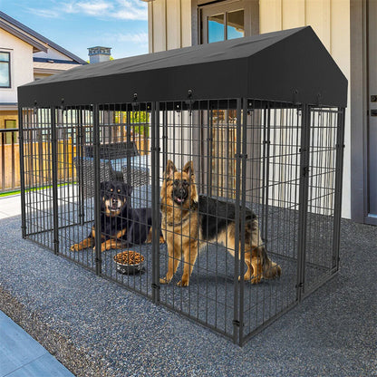 Large Dog Kennel, Welded Metal Playpen Outdoor