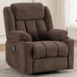 Glider Rocker Swivel Recliner with Massage and Heat