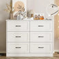 6 Drawer Wide Dresser with Charging Station