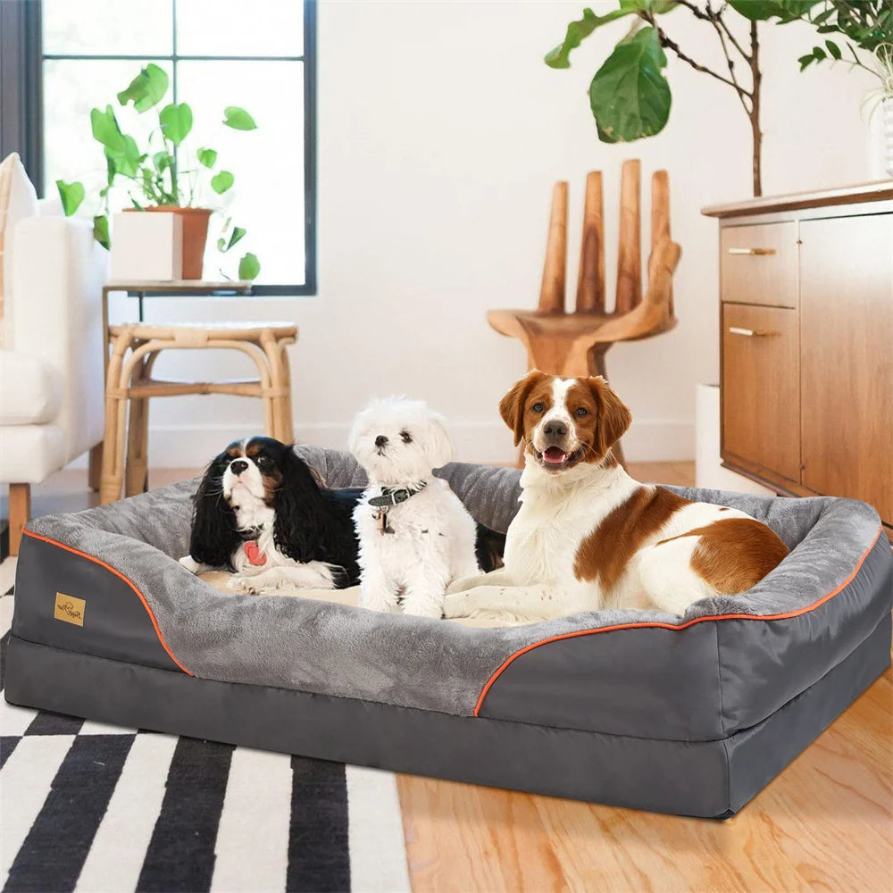 Large Orthopedic Dog Bed Memory Foam