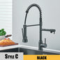 Kitchen Faucet Pull Down Dual Spout