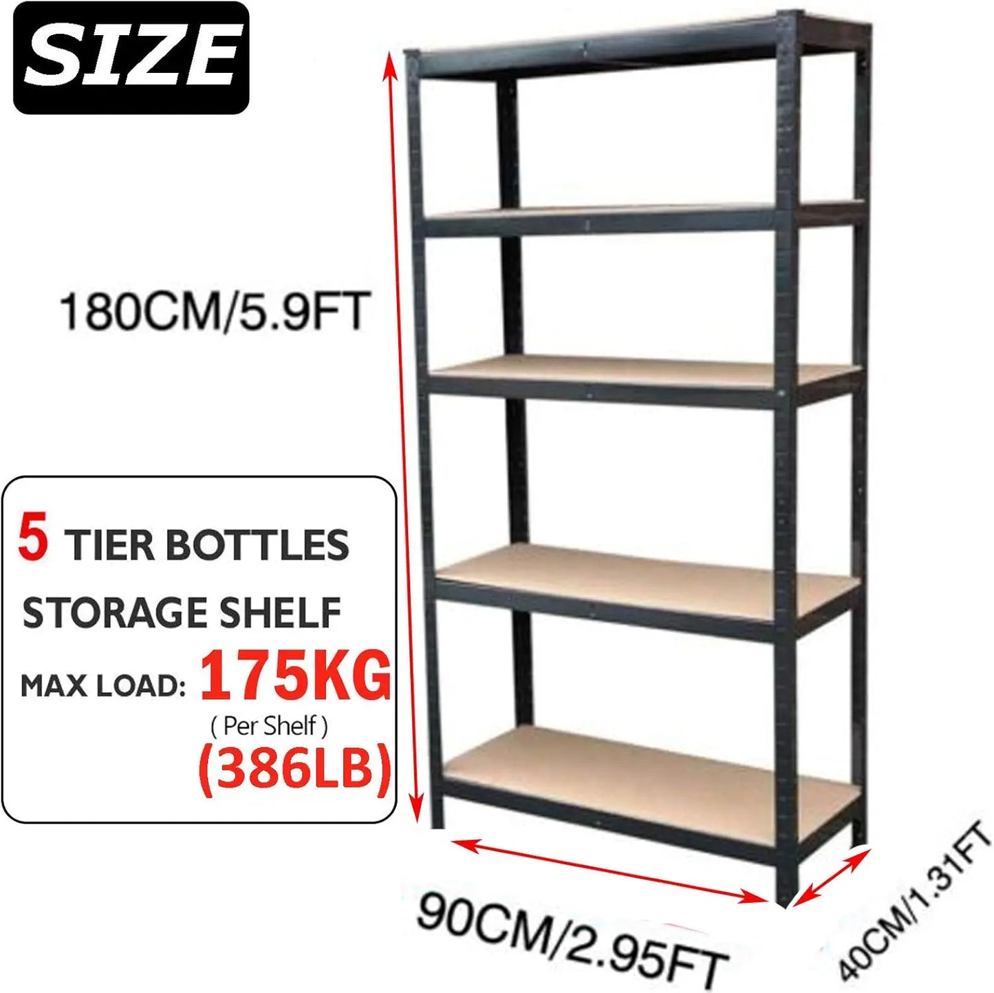 Metal Shelves Storage Workshop Adjustable