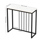 Rectangle Entry Table for Entryway with Black Metal Frame,