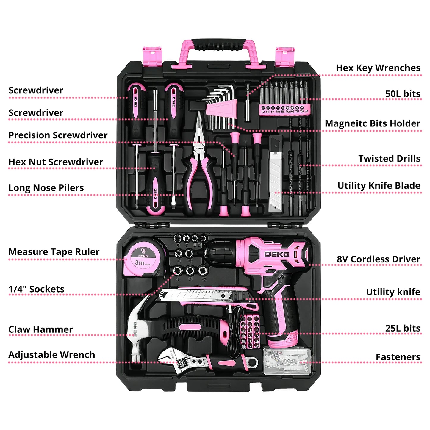 Combo Kits with 8V Cordless Drill Household DIY