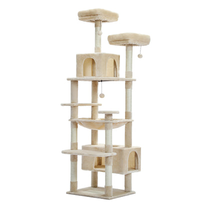 Tall Cat Tower for Indoor Cats with Scratching Posts