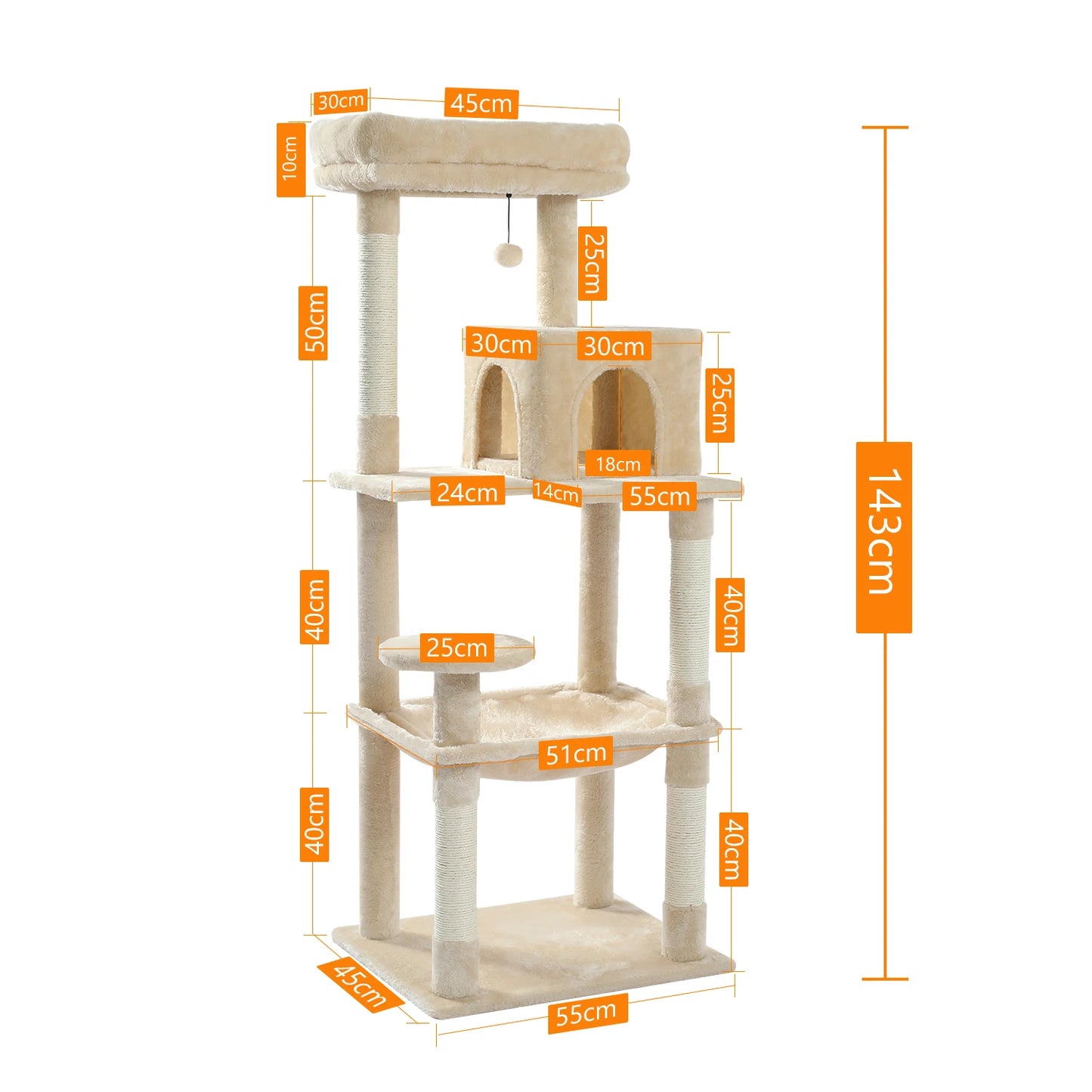 Cat Tower Scratching Posts Cozy Perch