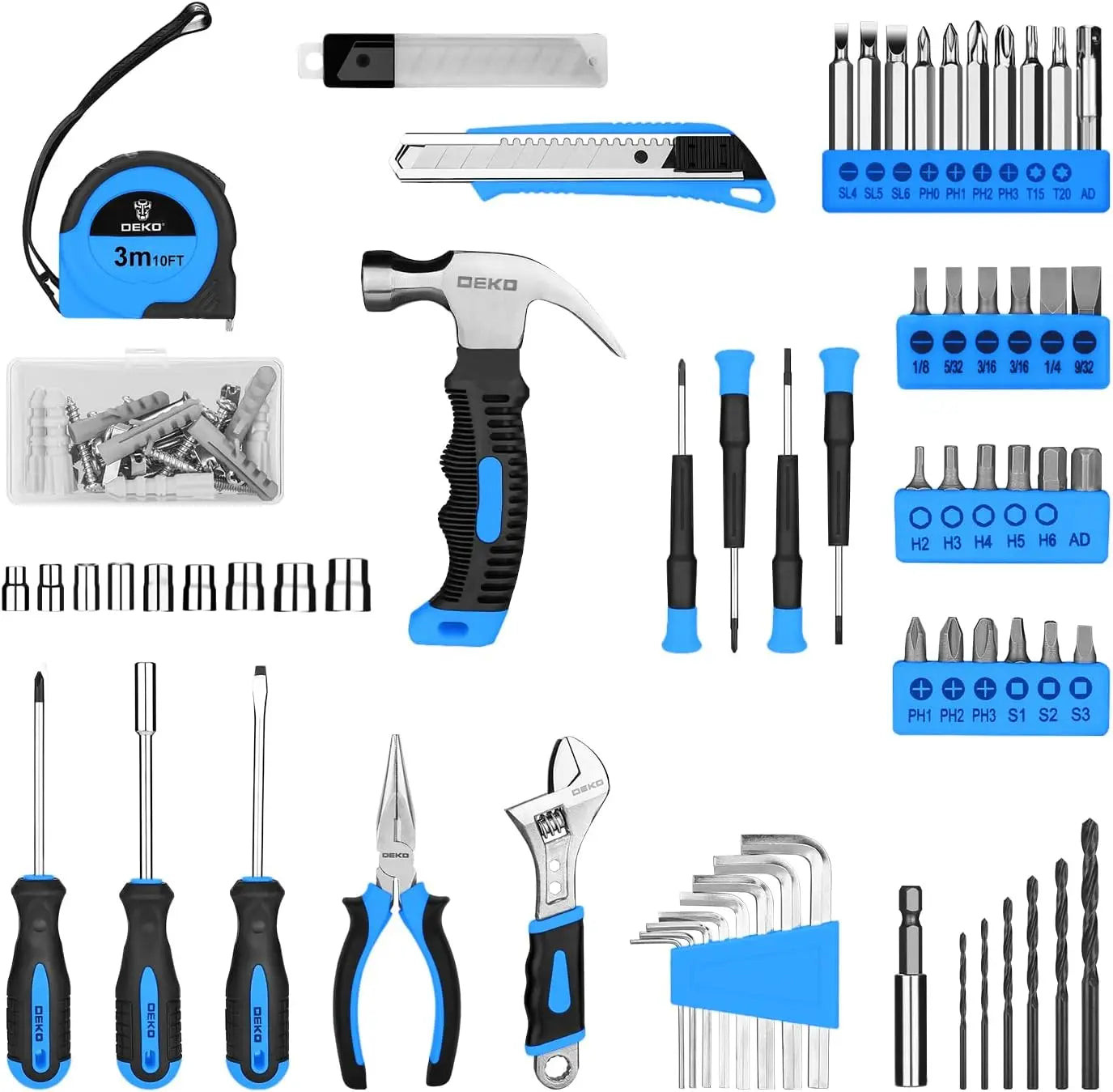 Tool Kit with Drill, Hand Tools