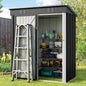 6' x 4' Outdoor Storage Shed with Double Lockable Doors